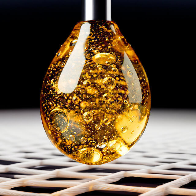 Gota dorada de Pro-Xylane™ concentrado que potencia el cuidado Helena Rubinstein Replasty.