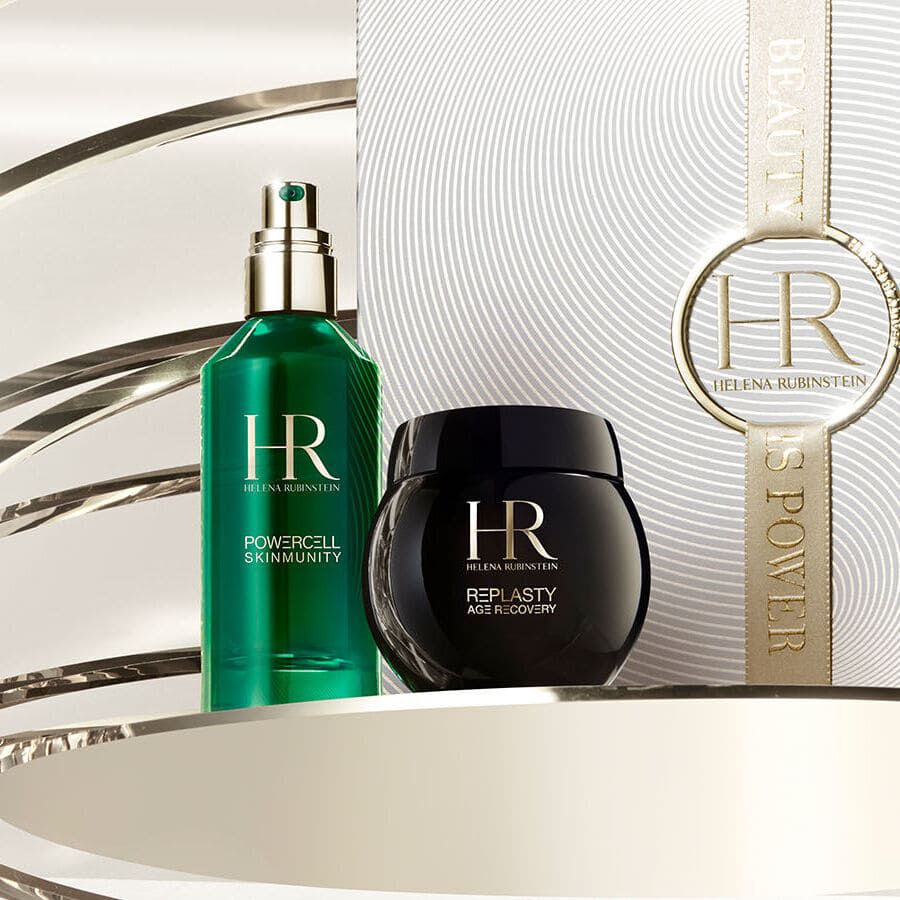 Un set de regalo y dos productos Helena Rubinstein.